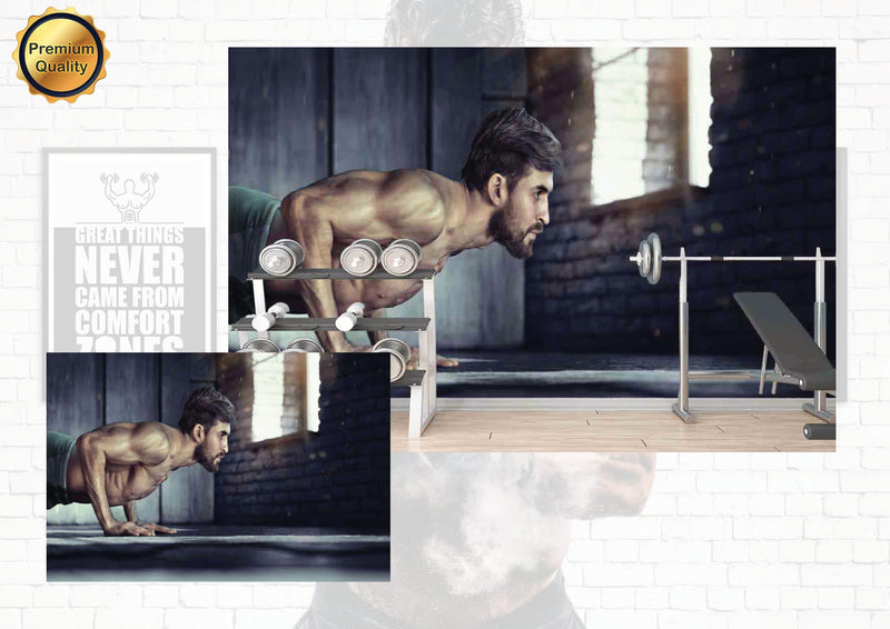 Push Ups Gym Man Wallpaper