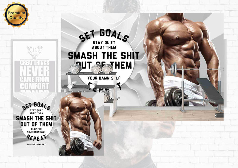 Set Goals Gym Wallpaper