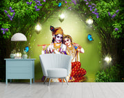 Radha Krishna Customised Wallpaper