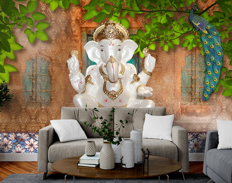 Beautiful White Ganesha Wallpaper