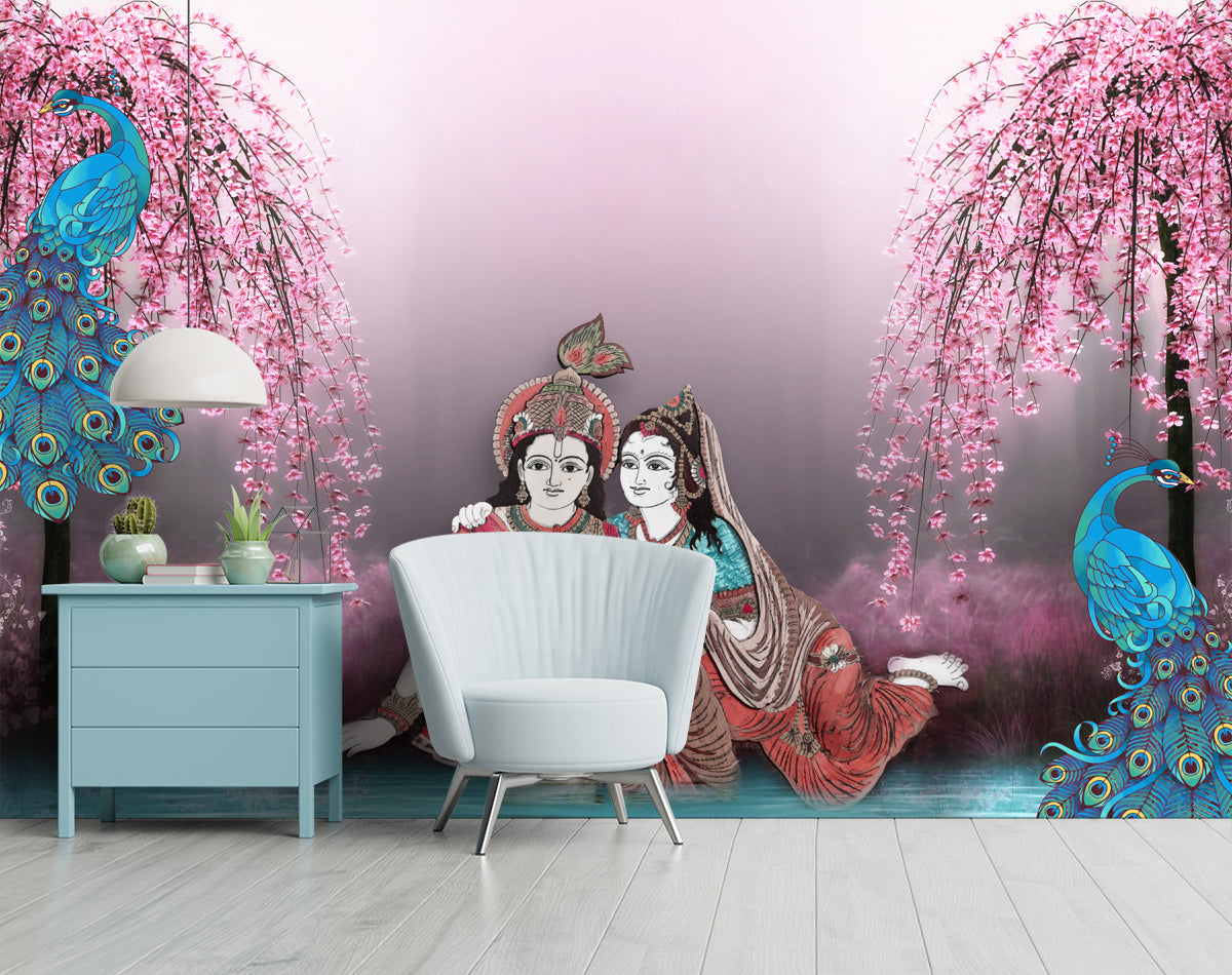 Radha Krishna Beautiful Wallpaper