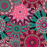 Mandala Floral Art Self Adhesive Sticker For Refrigerator