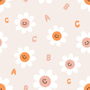 Floral Alphabetic School Wallpaper