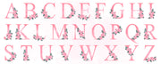 Alphabets Roses Nursery Wallpaper