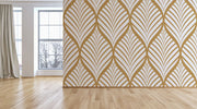Golden White Pattern Wallpaper