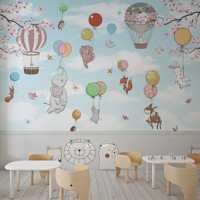 Hot Air Balloon School Wallpaper