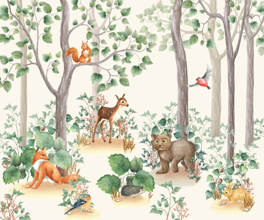 Nursery Forest Wallpaper  Contemporary  Kids  Dorset  by HaBe Ltd   Houzz