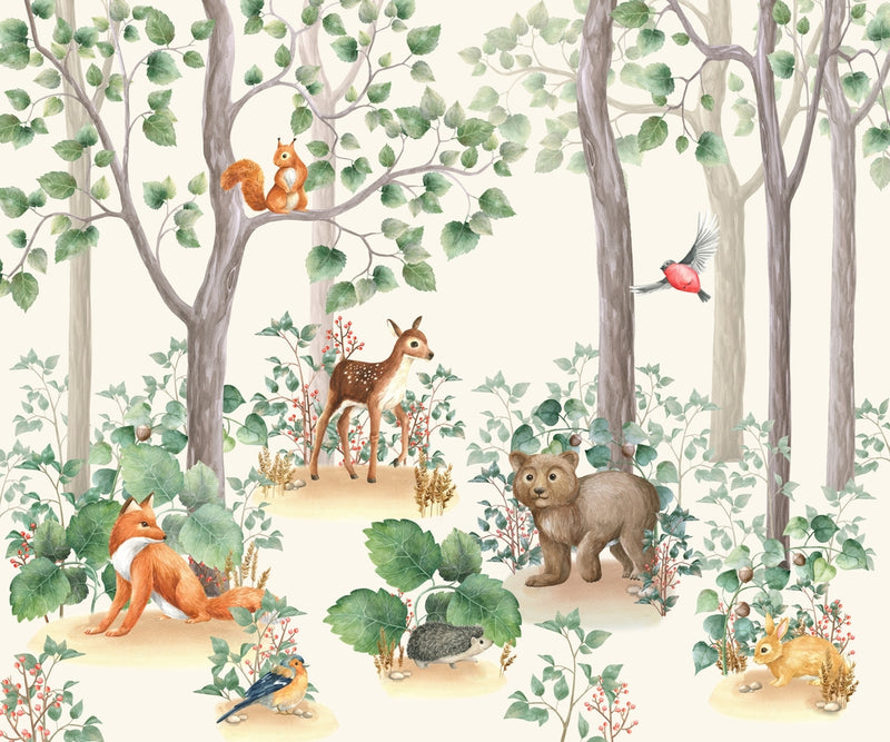 Enchanted Forest Nursery Wallpaper