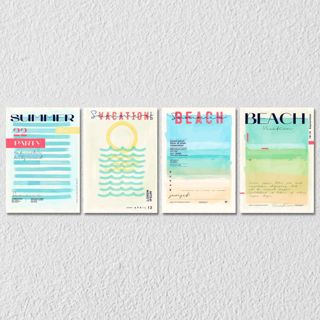 Beach Inspired Wall Art 4, Set Of 4