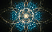 Blue Designer Ceiling Wallpaper