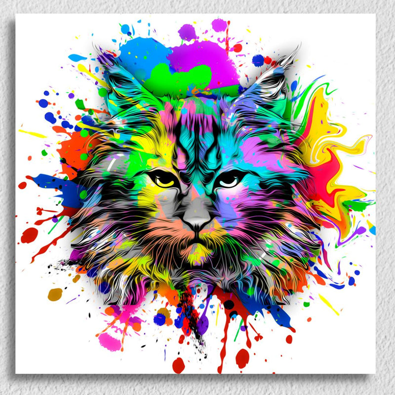 Colourful Cat Art