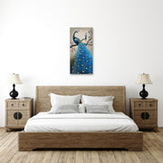 Peacock Grey Background