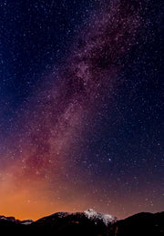 Night Sky Stars Illustration Self Adhesive Sticker For Door