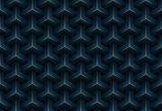 Blue 3D Knot Pattern Self Adhesive Sticker For Wardrobe