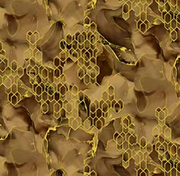 Shine 2 Floral Honey Comb Wallpaper