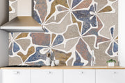 Beautiful Kitchen Tiles Pattern Customised Wallpaper