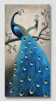 Peacock Grey Background