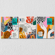 Psychedelic Wall Art, Set Of 3