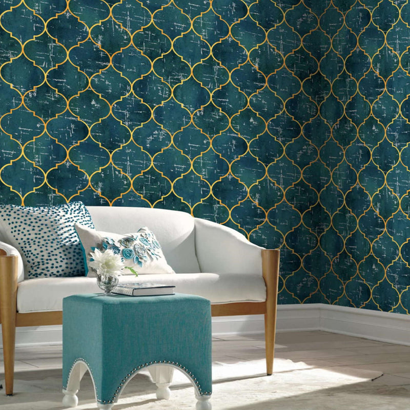 Remdesivir Moroccan Aqua Wallpaper