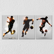 Black Modern Art Football, Set Of 3