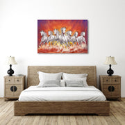7 Horses Landscape Wall Art 10
