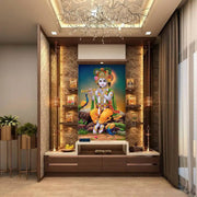 Baal Gopal Peacock Wallpaper