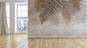 Golden Fern Tropical Wallpaper
