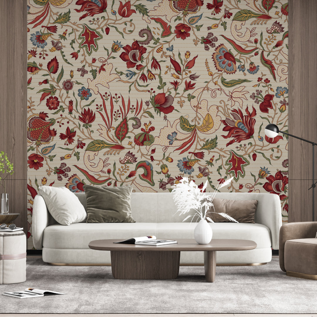 Floral Print Wallpaper