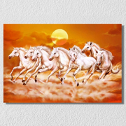 7 Horses Landscape Wall Art 17
