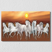 7 Horses Landscape Wall Art 15