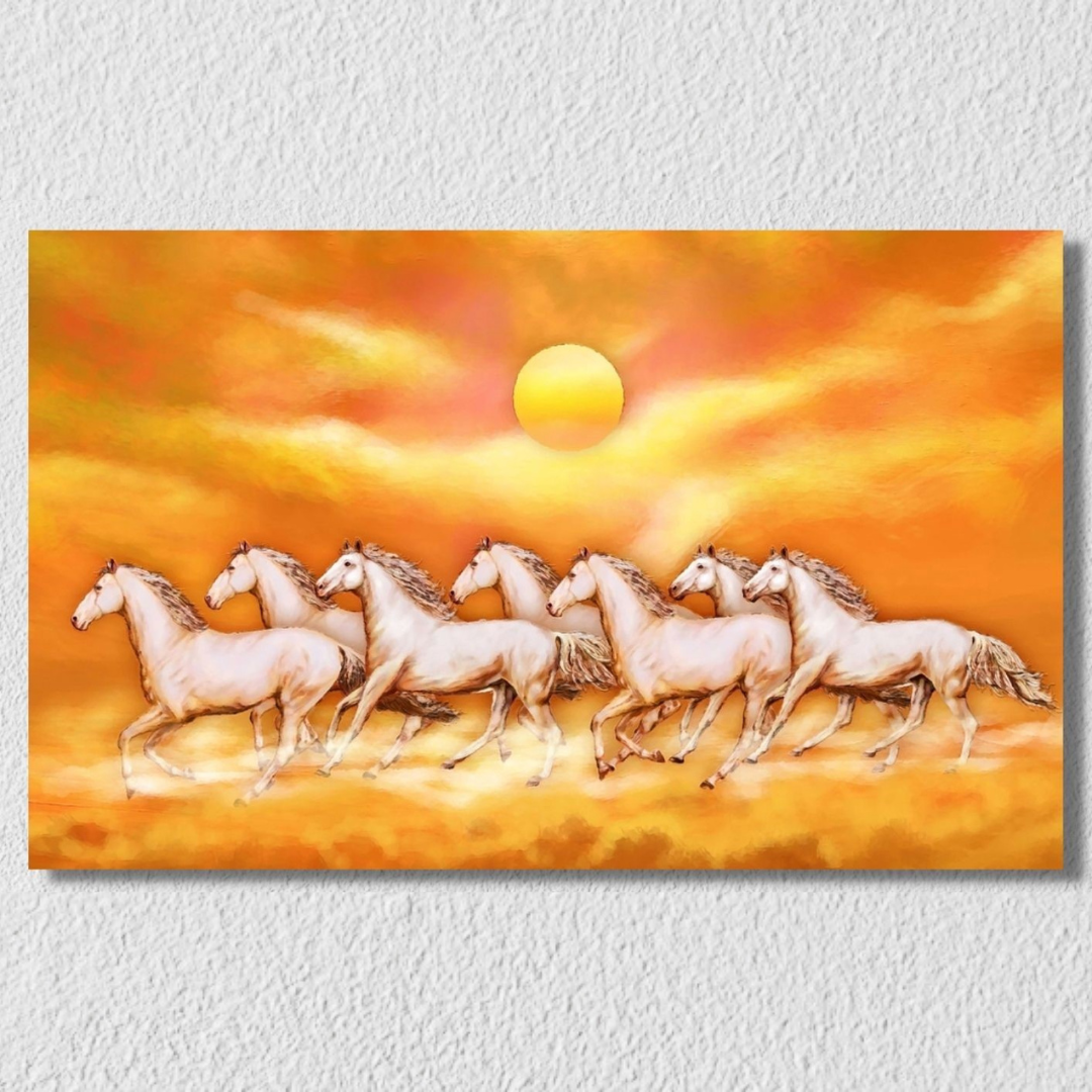 7 Horses Landscape Wall Art 13