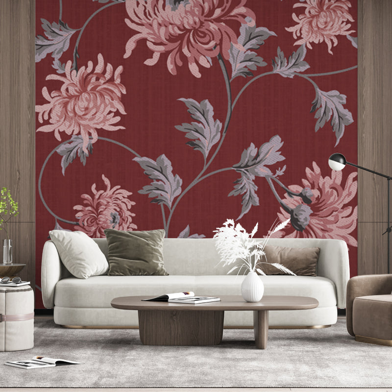 Red Luxury Designer Wallpaper