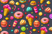 Colourful Candy Art Self Adhesive Sticker For Refrigerator