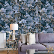 Shine 2 Floral Honey Comb Wallpaper