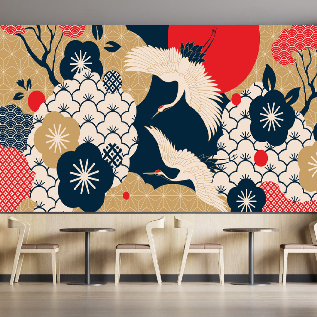 Flamingo Traditional Wallpaper