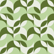 Green Leafs Art Self Adhesive Sticker For Cabinet
