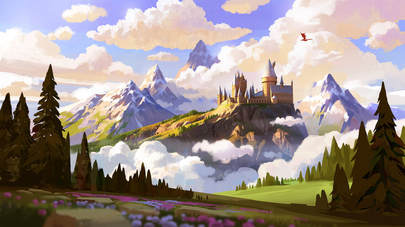 Hogwart Winter Castle Wallpaper