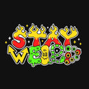 Stay Weird Graphic Self Adhesive Sticker Poster