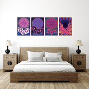 Psychedelic Wall Art, Set Of 4