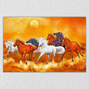 7 Horses Landscape Wall Art 12