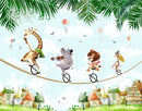 Zoo Circus Nursery Wallpaper