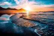 Sunset In Beach Layers Self Adhesive Sticker For Wardrobe