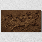7 Horses Landscape Wall Art 11