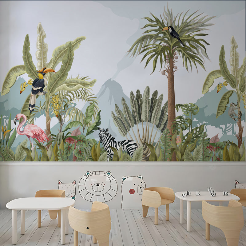 Botanical Forest Nursery Wallpaper – Myindianthings