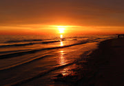 Sunset In Beach Self Adhesive Sticker For Wardrobe
