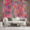 Artistic pink mandala patterned wallpaper