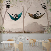 Panda Wild School Wallpaper