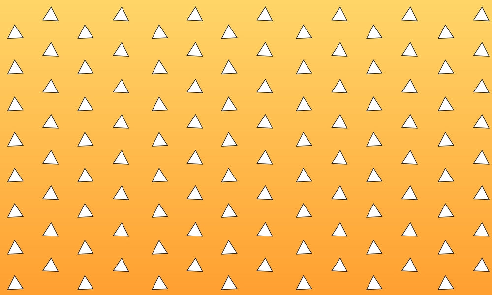 White Triangle Art Self Adhesive Sticker Poster – Myindianthings