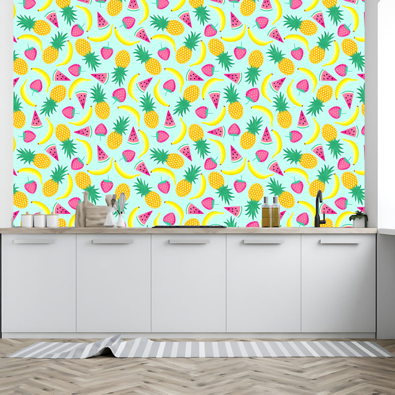 Pineapple And Fruits Customize Wallpaper