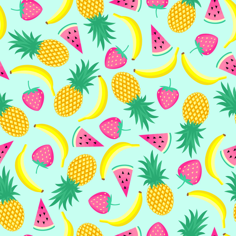 Pineapple And Fruits Customize Wallpaper